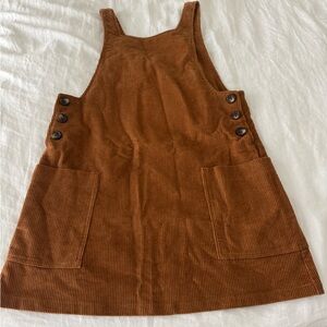 She + Sky Brown Corduroy Midi Dress